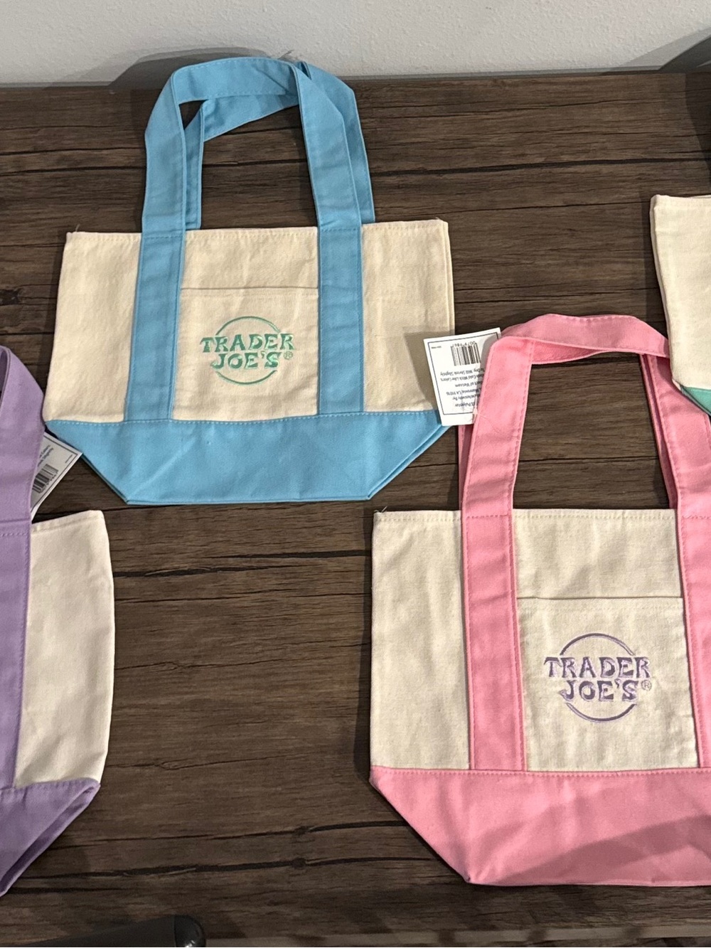 4 Trader Joe's Canvas Totes